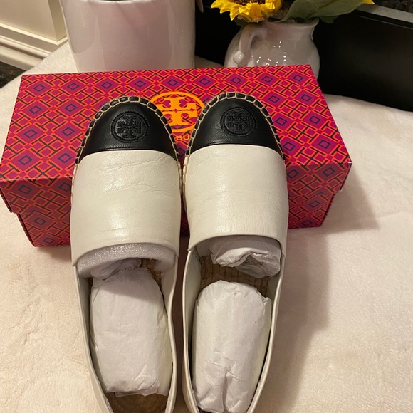 *NWT* Tory Burch Color Block leather Espadrille - Picture 2 of 7
